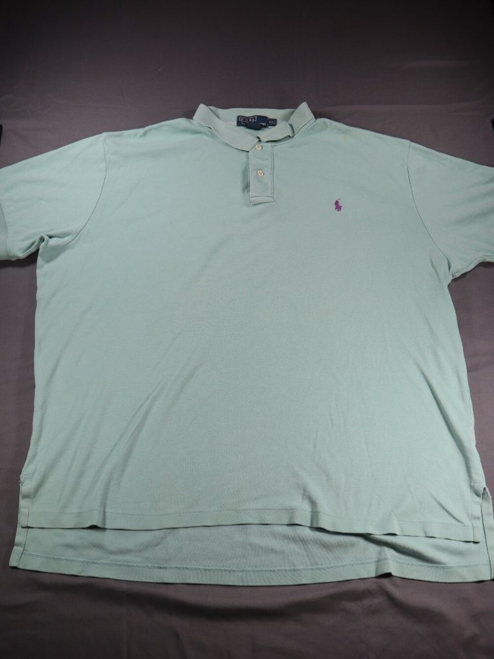 Polo Ralph Lauren Men's Shirt Short-Sleeve XXL Green/Teal